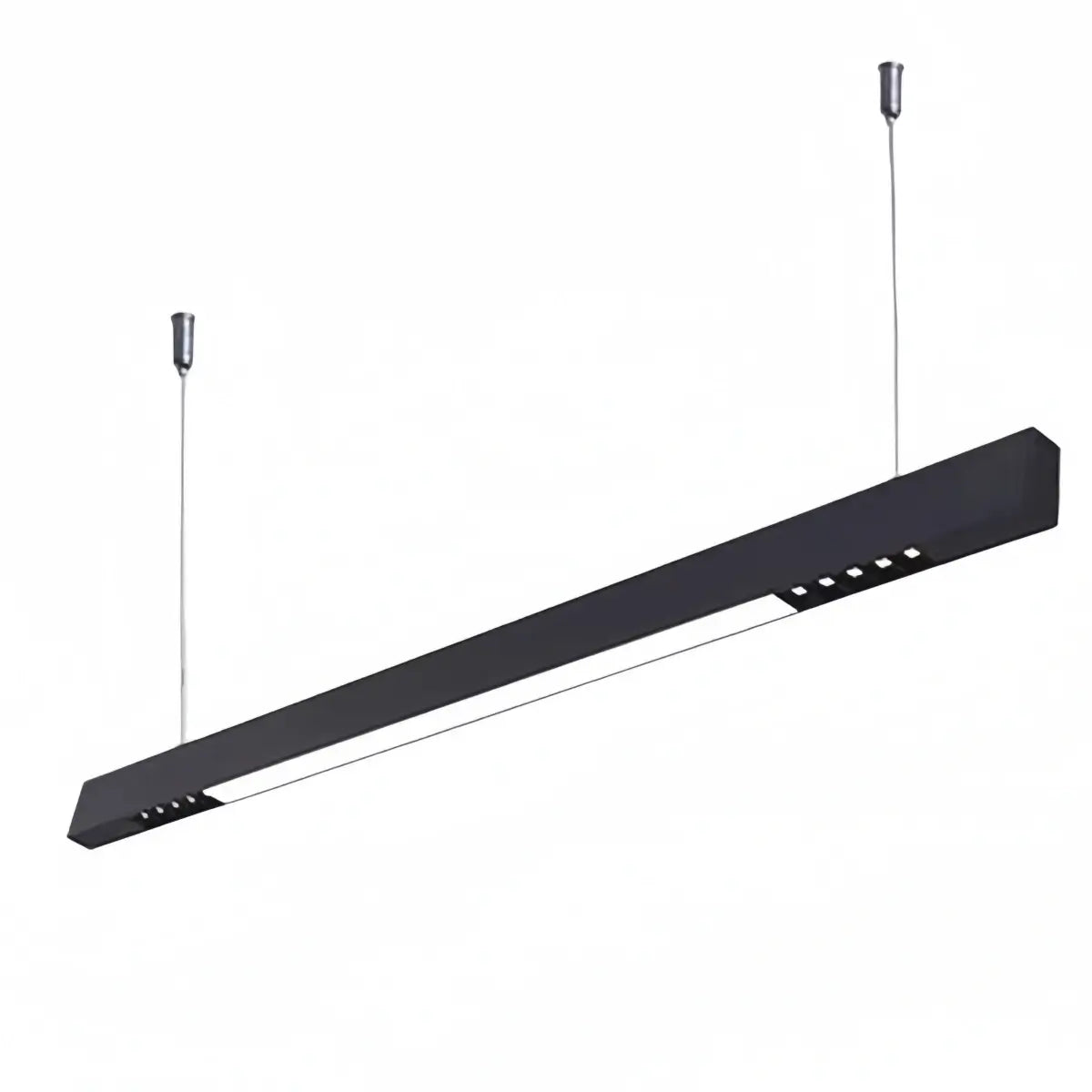 Modern Linear Pendant Light -- Aluminum PMMA Black or White